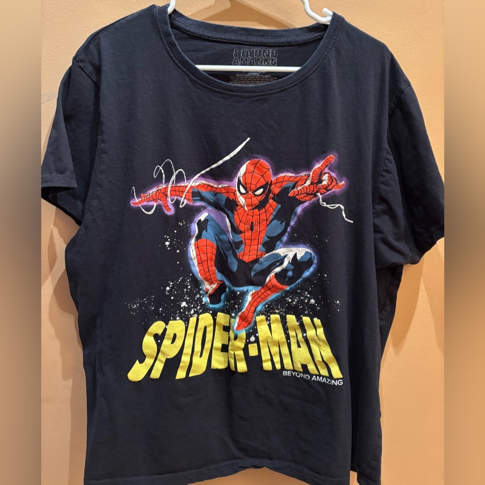 Marvel Black Spider-Man Graphic T-Shirt Size 2X